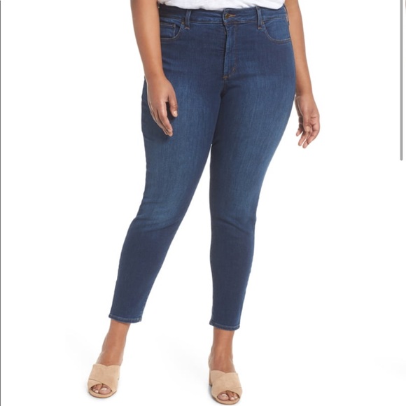 NYDJ Petite Plus Size Ami Skinny Hollywood Waistband In Smokey Mountain